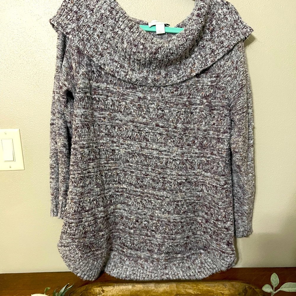 Christopher Banks Foldover Collar Sweater